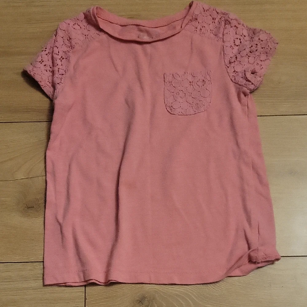 Cherokee Kids Coral Lace Sleeve Tee